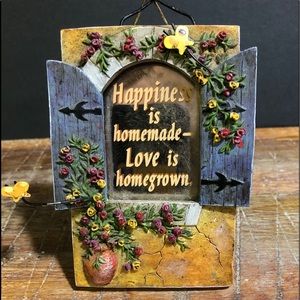 📌Wall decorative small faux window and mirror.